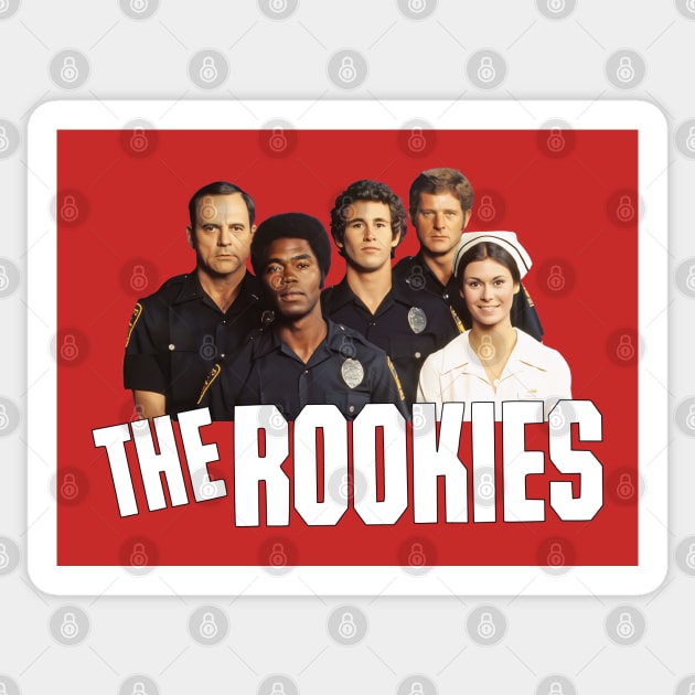 The Rookies - 70s Cop Show - V2 Sticker by wildzerouk